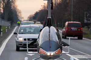 GyroMotion on its way from Letnany airport to downtown Prague. Credit: AGN systems ltd.