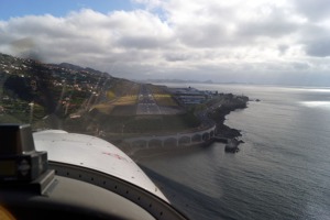 On final at Funchal airport on Madeira Island. Photo by Flying Revue