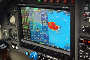 Primary screen while flying over Madeira. Photo by Flying Revue