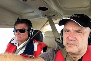 Ian Fraser and Jiri Prusa during the crossing of Gulf of Carpentaria in northern Australia.  Credit: Jiri Prusa