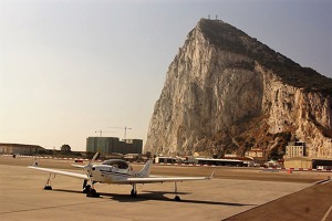 The famous Gibraltar Rock. The wind blowing over it creates dangerous turbulence. OK-LEX. Photo: Jiri Prusa