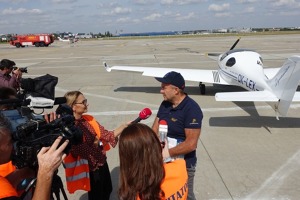 The Romanian media showed a lot of interest in the Memorial Flight.