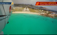 Finále na Princess Juliana Airport na ostrově Sint Maarten v Karibiku. Letěli jsme s Cessnou 172 Skyhawk. Foto: Jiří Pruša ju.png